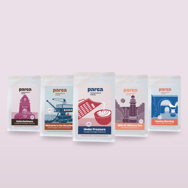 Probierset mit 5 × PAREA-Kaffee